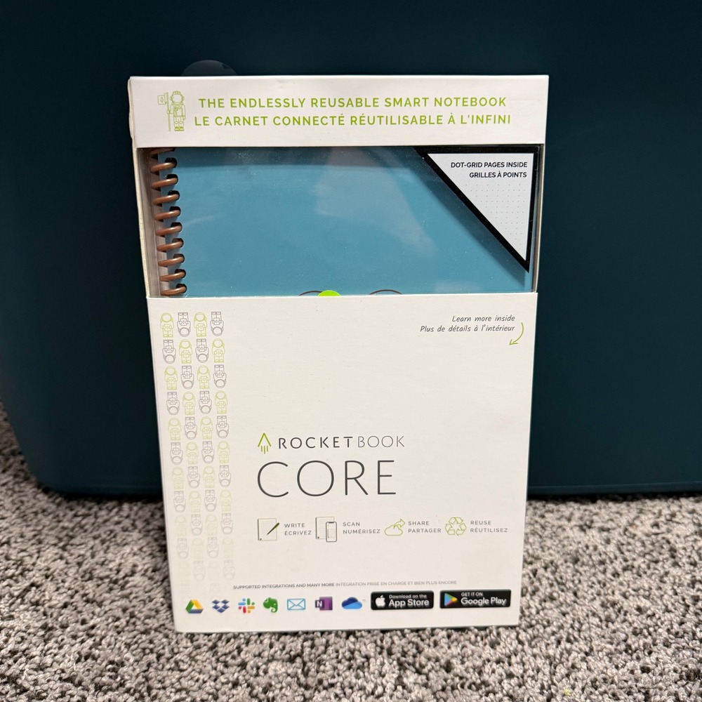 Rocketbook Core Reusable Smart Notebook Dot Grid Cloud Connected Notebook NIB